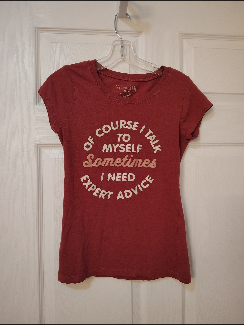 Wound Up Burgundy Short Sleeve Graphic Tee